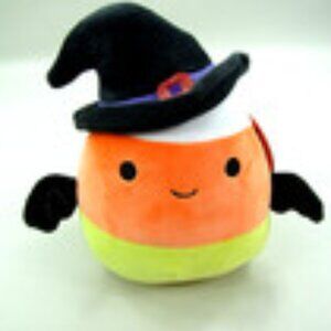 Original Squishmallows Casey the Candycorn Plush w/ Witch Hat Halloween